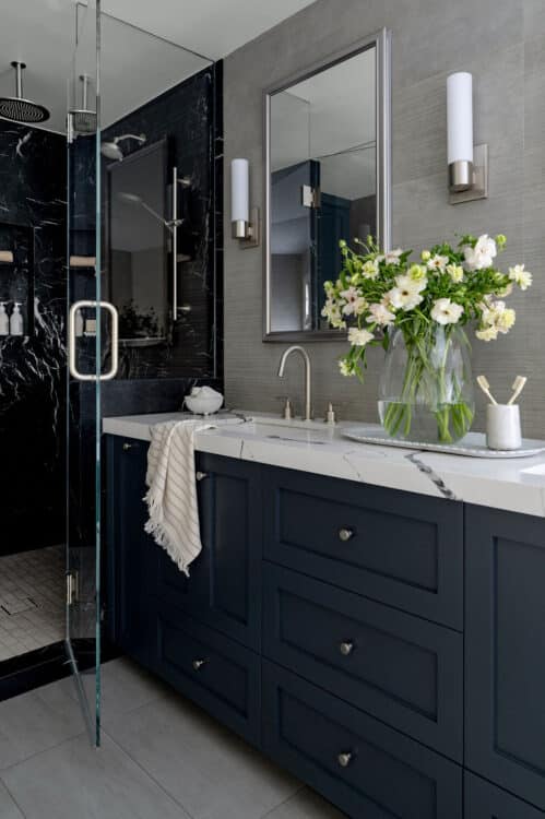 Luxury Moody Dark Primary Bathroom