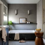 Moody Black Marble Tub