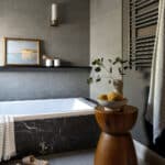 Moody Marble Tub Textured Wall Tiles