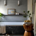 Soaking Tub Black Marble